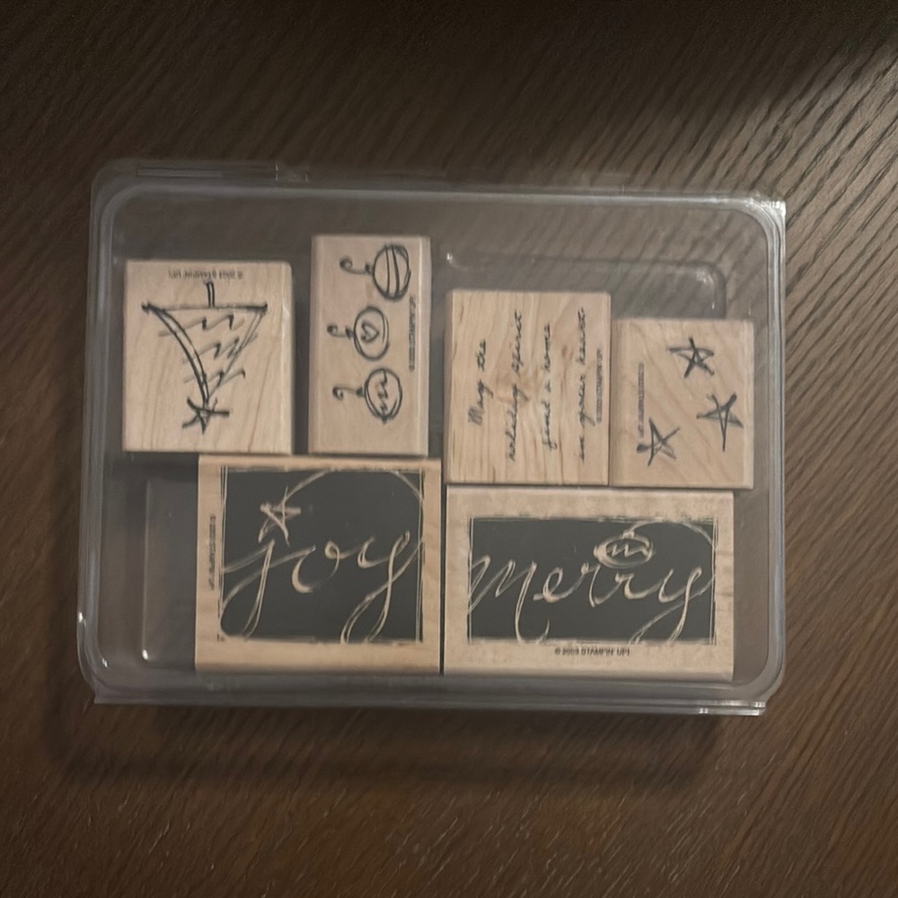 Stampin' Up! Home Design Stamps - Black and Tan